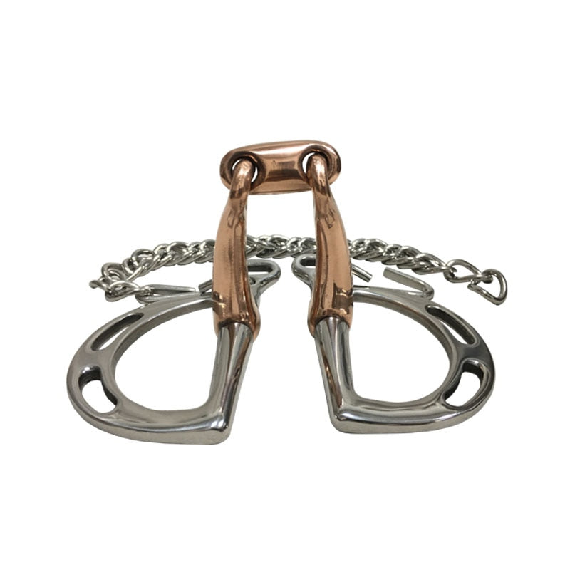 Stainless Steel Kimberwicke Bit Horse Equipment 5 Inches Brass Copper Mouth Snaffle