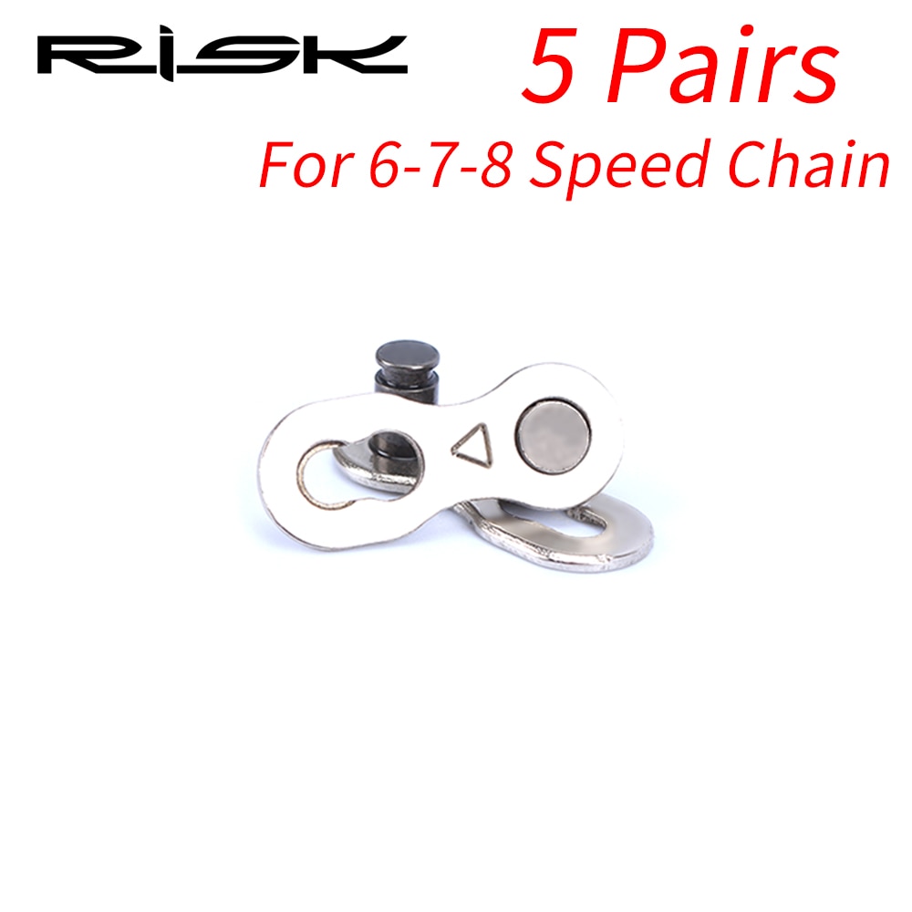 5 Pair Bike Chain Quick Link Mountain Bicycle Bike Chain Missing Quick Connector Connecting Master Link for 6 7 8 9 10 11 Speed