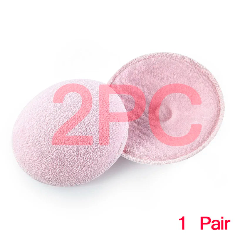 2/4 PCS Surface Cotton + Sanitary Sponge Reusable Breast Nursing Pads Soft 3D Cup Washable Pad Baby Breastfeeding Accessor