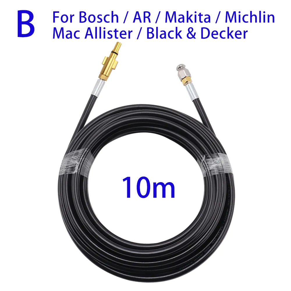 Sewer Drain Water Cleaning Hose Pipe Cleaner for Karcher Interskol Huter Hammer Nilfisk STIHL Bosch Lavor High Pressure Washer