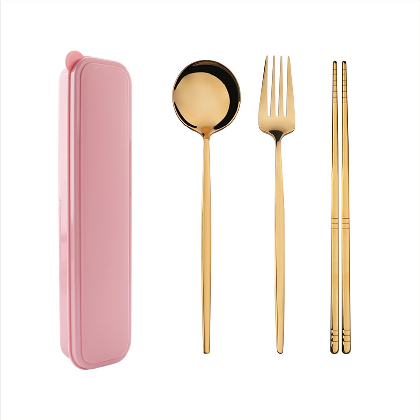 TUUTH Dinner Set Cutlery Stainless Steel Tableware Knife Fork Spoon Dinnerware Set With Box Western Dinner Tools
