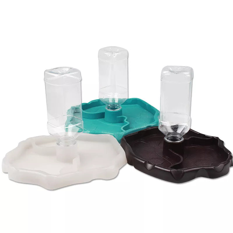 Pet Reptile Feeder 2 in 1 Automatic Water Food Feeding Plate Lizard Turtle Dispenser Reptiles & Amphibians Feeding Supplies