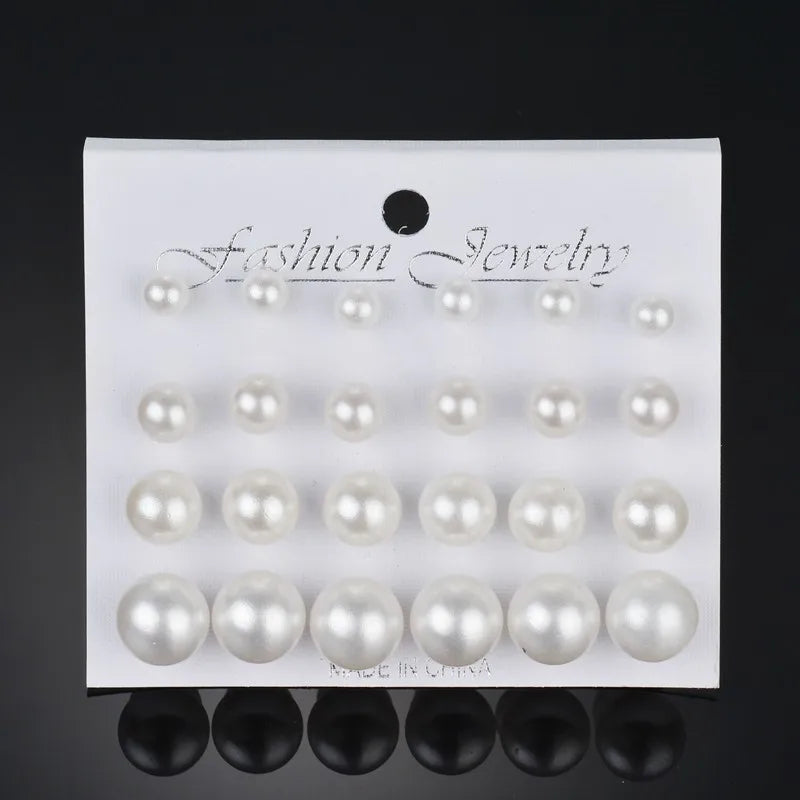 Modyle New Hot Sell Small Stud Earrings Set for Women Girl Punk Stud Earrings Set Personality Party Jewelry Brincos