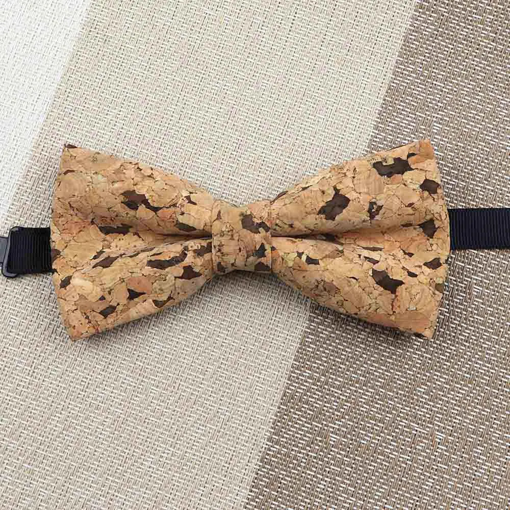 Fashion New Cork Wood Kids Bow Ties Novelty Handmade Fancy Bowtie Adjustable Butterfly Party School Children Accessories