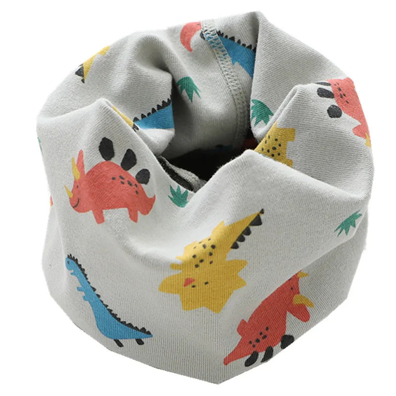 New Autumn Winter Girls Cotton Scarf Kids Scarf Bibs LIC Boys Girls Scarves Lovely Kids Collar Children Bufandas O Ring Scarf
