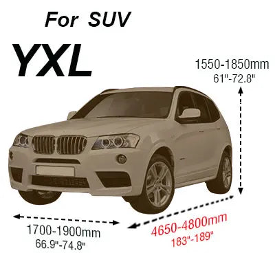 Buildreamen2 Universal Car Cover Sunshade Rain Snow Dust Frost Resistant Car-Cover UV-Anti Sun Dustproof