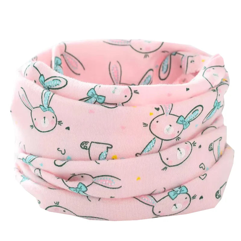 New Autumn Winter Girls Cotton Scarf Kids Scarf Bibs LIC Boys Girls Scarves Lovely Kids Collar Children Bufandas O Ring Scarf