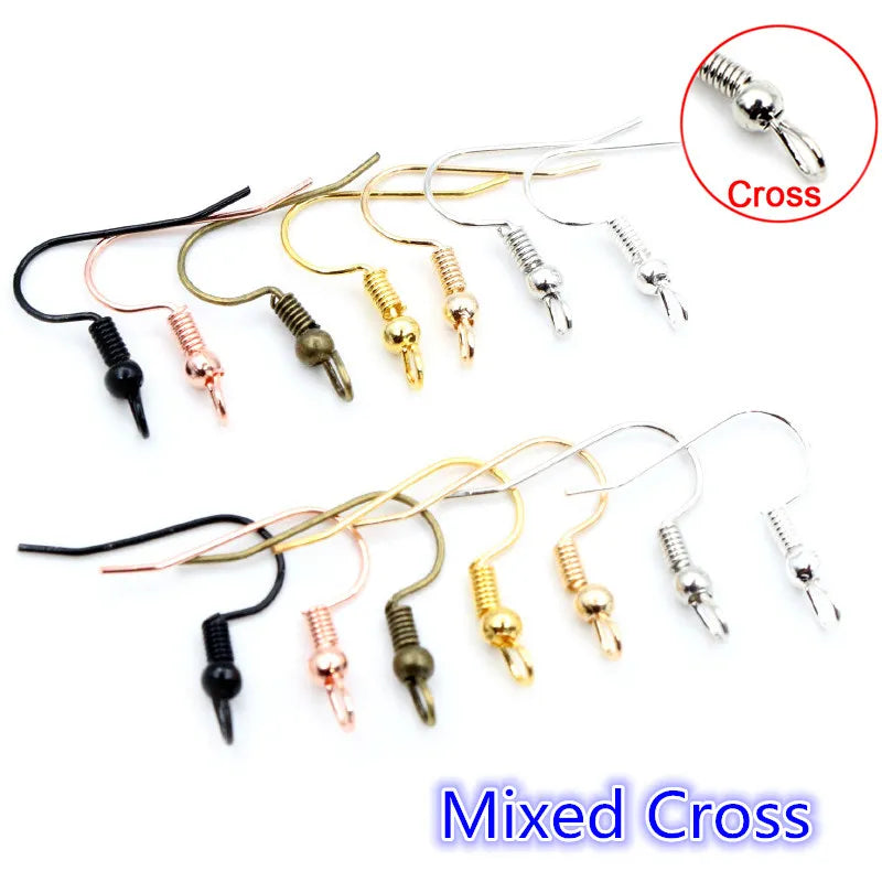 100pcs/Lot 20x17mm DIY Earring Findings Earrings Clasps Hooks Fittings DIY Jewelry Making Accessories Iron Hook Earwire Jewelry