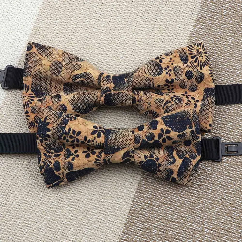 Fashion New Cork Wood Kids Bow Ties Novelty Handmade Fancy Bowtie Adjustable Butterfly Party School Children Accessories
