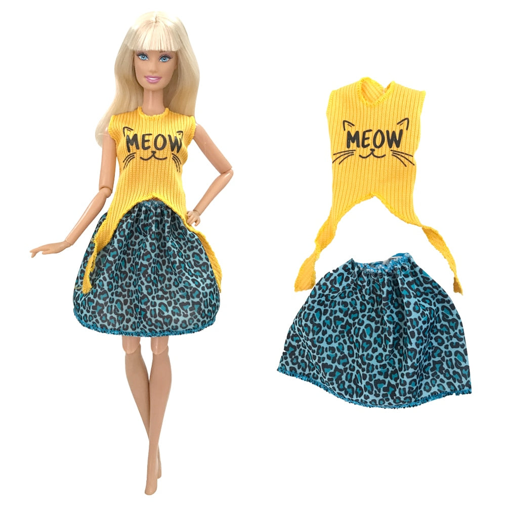 NK 1x Doll Ballet Dress for Barbie Doll Fashion Party Skirt Dollhouse Dancing Clothes for 1/6 BJD FR Doll Accessories Toys JJ