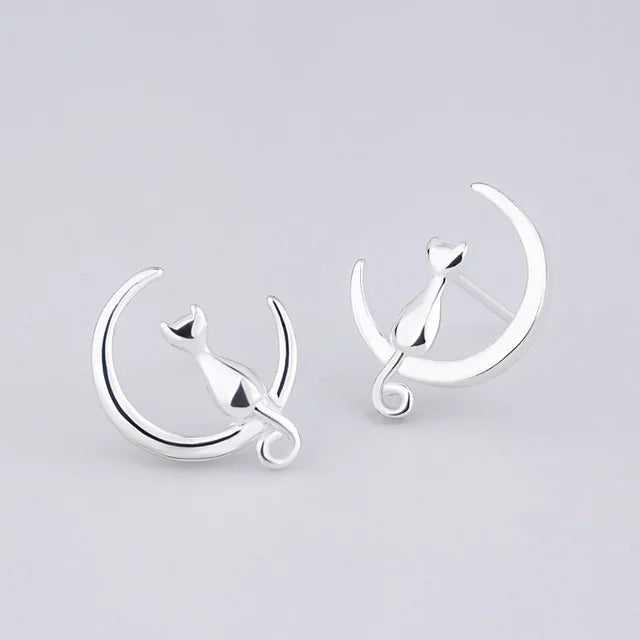 Newest 925 Sterling Silver Needle Women's Jewelry Cute Chic Stud Earrings for School Girls Kids Lady Birthday S925 Stamp