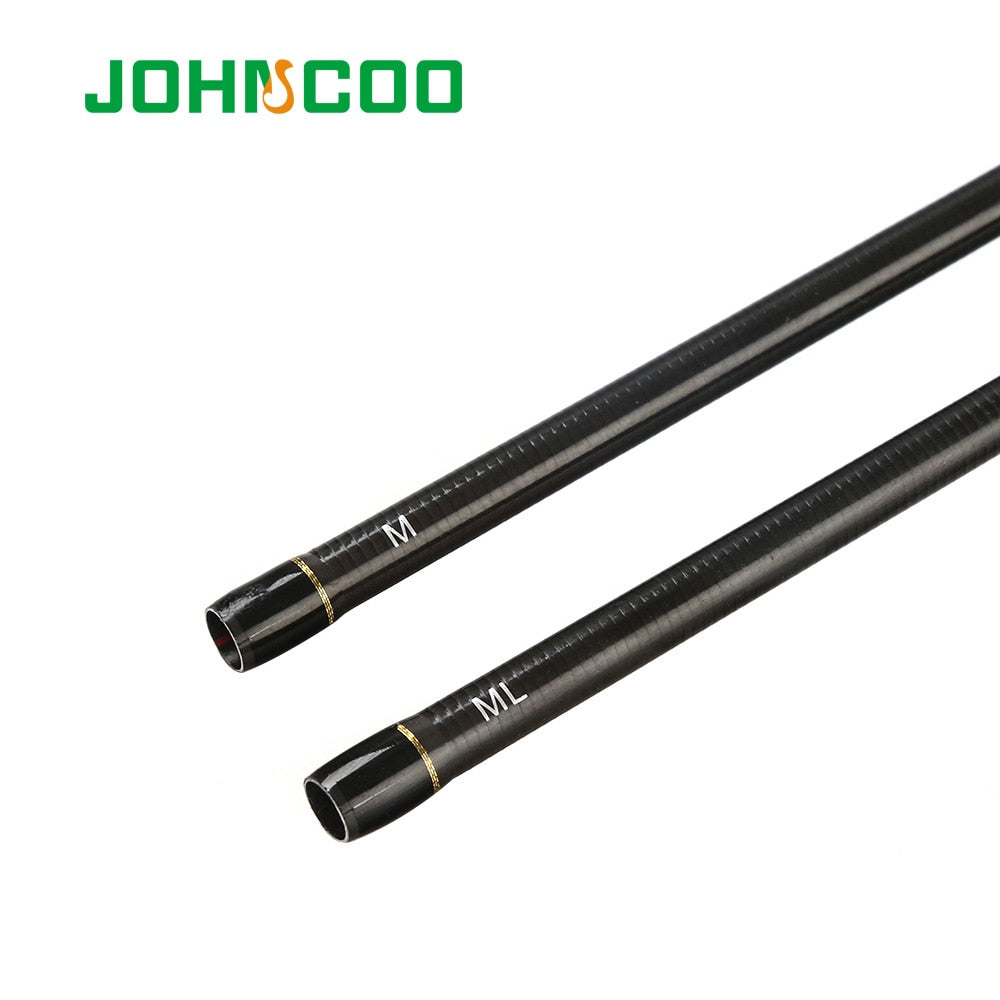 JOHNCOO Booster Spinning Fishing Rod With 2 Tips M/Ml 5-28g Ex-Fast Action 2.1m 2.4m Spinning Fishing Cane and Baitcasting Rod