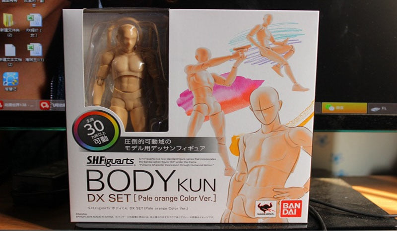 14cm Artist Art Painting Anime Figure SHF Sketch Draw Male Female Movable Body Chan Joint Action Figure Toy Model Draw Mannequin