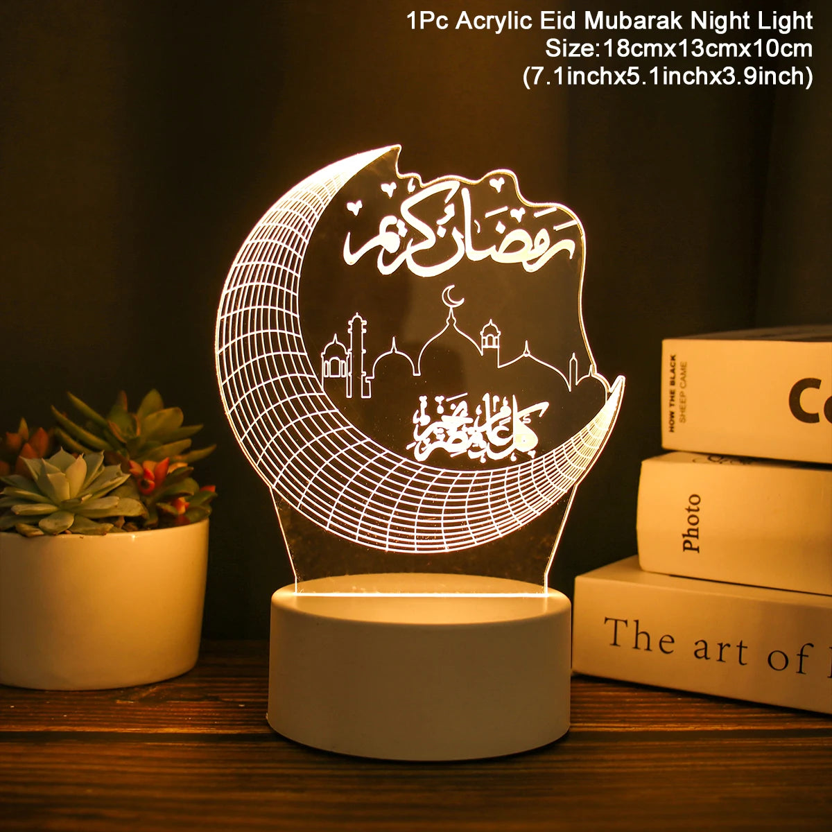 Eid Mubarak Moon Star Light Decor Islam Ramadan Decorations for Home 2024 Islamic Muslim Party Ramadan Kareem Eid Al-Adha