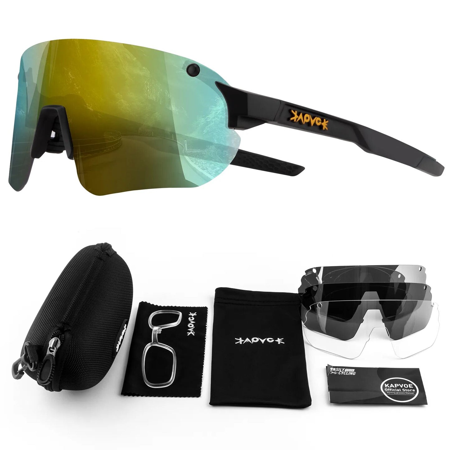 Photochromic Sports Men Sunglasses Road Cycling Glasses Mountain Bike Bicycle Riding Protection Goggles Eyewear Sport Sunglasses