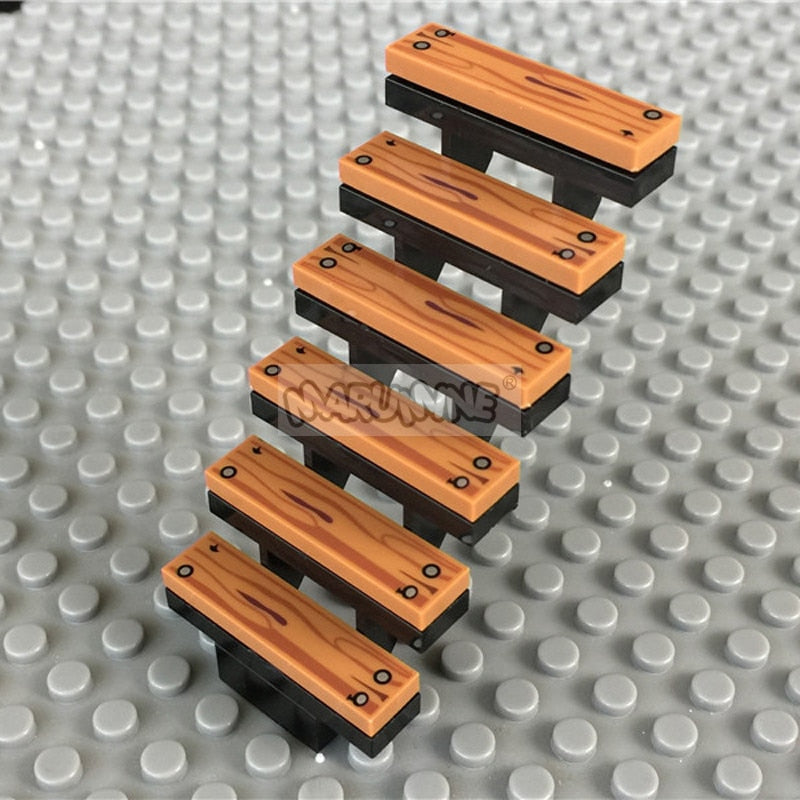 MARUMINE 1x4 Tile Plate Blocks 100PCS Board Floor Wood MOC Classic Building Bricks Idea Bulk Parts 2431 26583 10638 Compatible