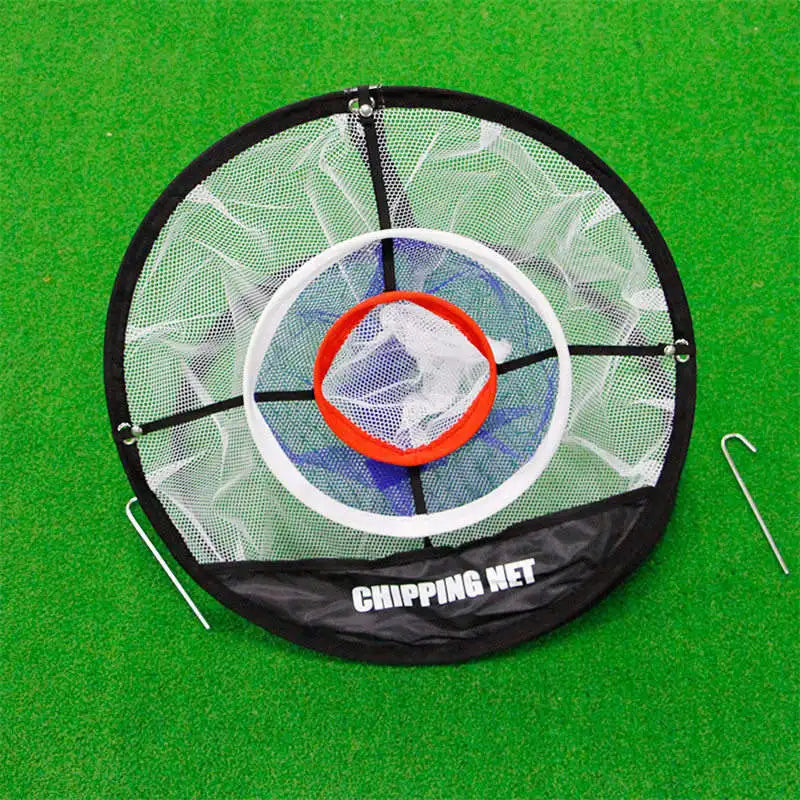 GOG Golf Pop UP Indoor Outdoor Chipping Pitching Cages Mats Practice Easy Net Golf Training Aids Metal + Net