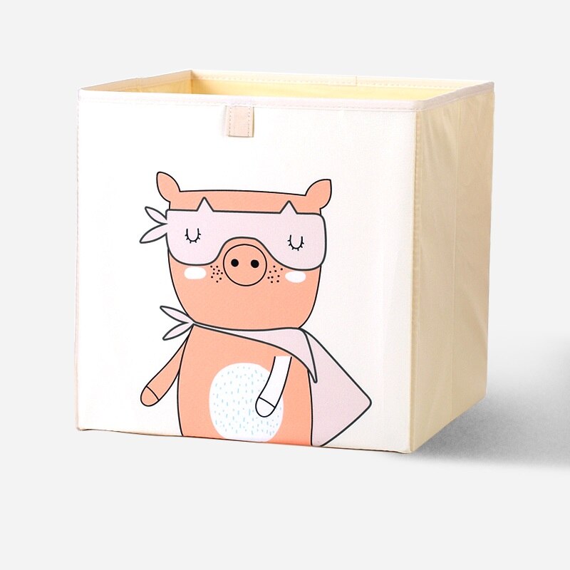 2020 Cartoon Toy Storage Box Folding Storage Bins Wardrobe Drawer Organizer Clothes Storage Basket Kids Toys Organizer