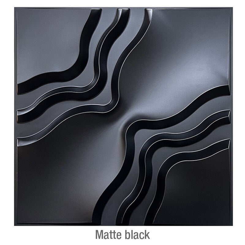 9.8ft/3m 12pcs 50x50cm 3D Wall Sticker Decor Blinds Line Living Room Wallpaper Mural Waterproof 3D Wall Panel Bathroom Kitchen