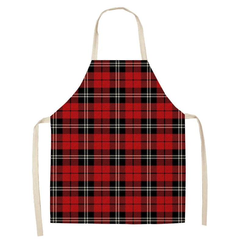 Linen Merry Christmas Apron Christmas Decorations for Home Kitchen Accessories Natal Navidad 2023 New Year Christmas