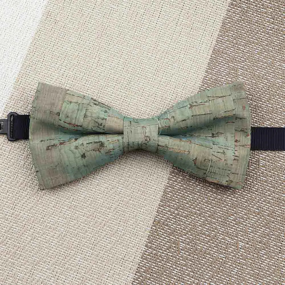 Fashion New Cork Wood Kids Bow Ties Novelty Handmade Fancy Bowtie Adjustable Butterfly Party School Children Accessories