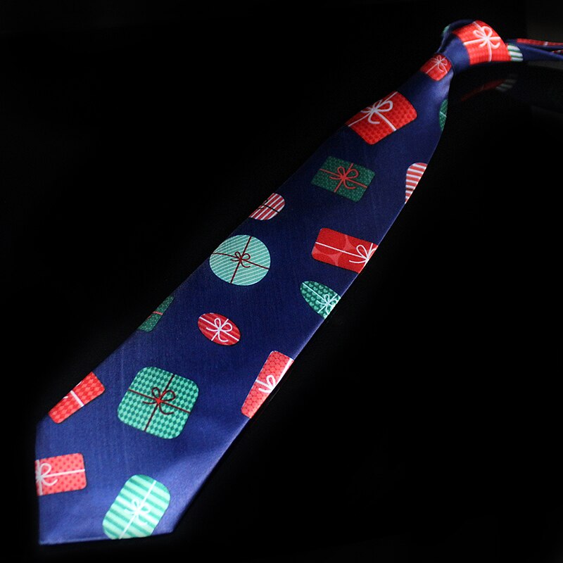Novelty Design Christmas Ties Red Good Quality Printed Necktie Halloween Christmas Tree Snowman Elk Tie for Men Christmas