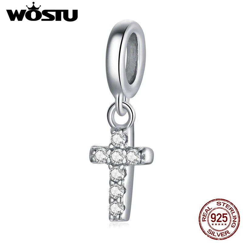 WOSTU 925 Sterling Silver Bee Dreamcatcher Wings Bead Charm Pendant Fit Original Bracelet Bangle Women DIY Fine Jewelry