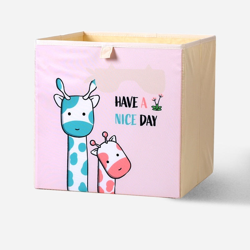 2020 Cartoon Toy Storage Box Folding Storage Bins Wardrobe Drawer Organizer Clothes Storage Basket Kids Toys Organizer