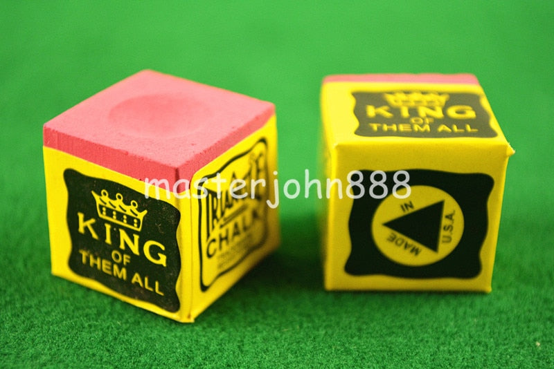 4pcs OF TRIANGLE MASTER Pool Billiards Snooker Chalk Cubes Chalk Green/Blue/Red/Grey