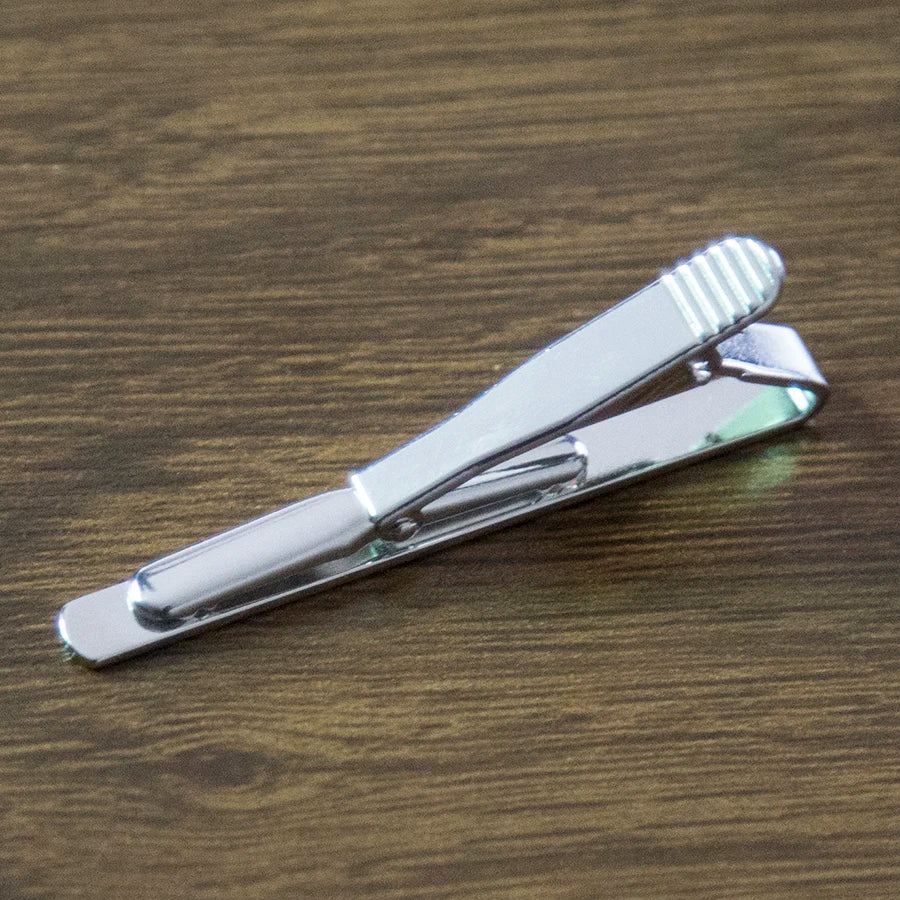 New Simple Style Tie Clip for Men Metal Tone Simple Bar Clasp Practical Necktie Clasp Tie Pin for Mens