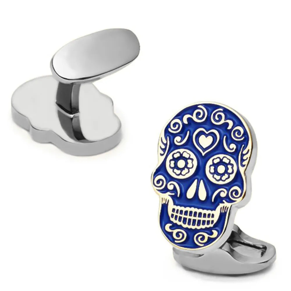 Skull Cufflinks 28 Vintage Skeleton Designs Men's Designer Cuff Links