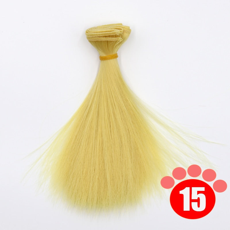 Msiredoll Bjd Wig 15*100CM or 20*100CM or 25*100CM Doll Hair for 1/3 1/4 1/6 Straight Hair Doll Hair Bjd Wig Diy