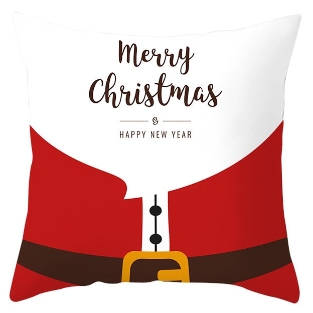 45x45cm Santa Claus Christmas Pillowcase Merry Christmas Decor for Home Christmas Ornament Xmas
