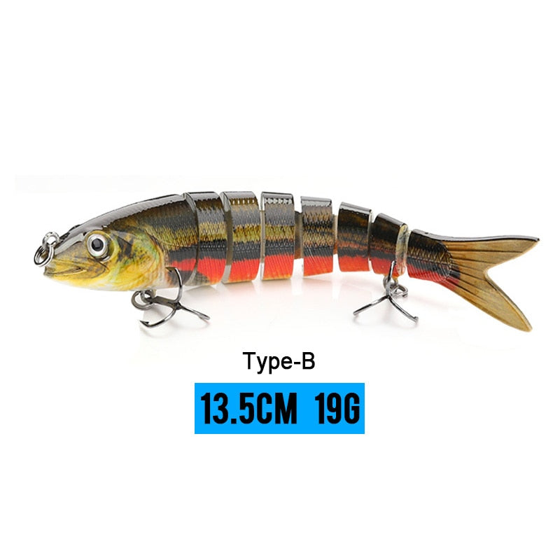 VTAVTA 10/14cm Sinking Wobblers Fishing Lures Jointed Crankbait Swimbait 8 Segment Hard Artificial Bait for Fishing Tackle Lure