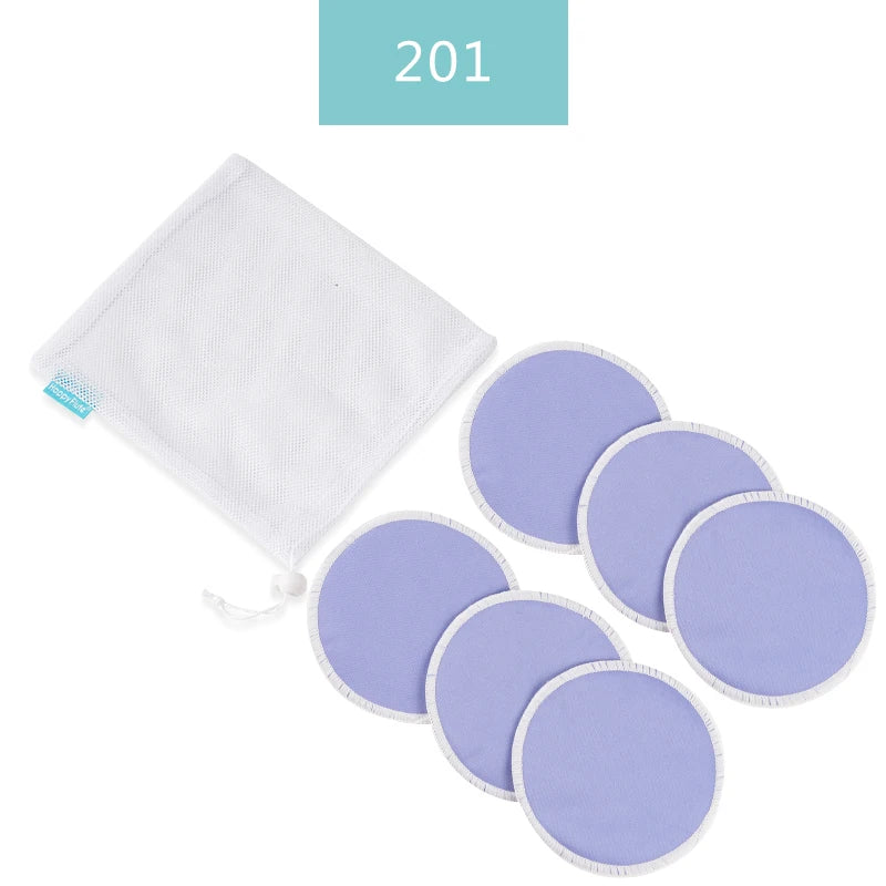 HappyFlute Super Absorbency Bamboo Nursing Pads Mum Use With Laundry Bag Waterproof Washable Feeding Pad Reusable Breast Pads