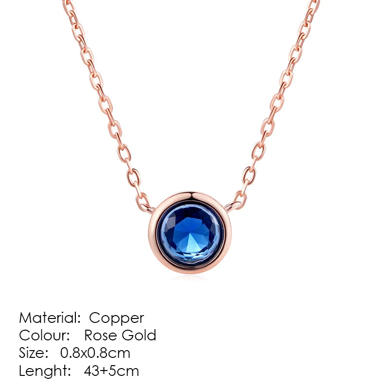 ZHOUYANG Pendant Necklaces Jewelry for Women Rose Gold Color Chain Jewellery Heart Necklace Cubic Zirconia N388