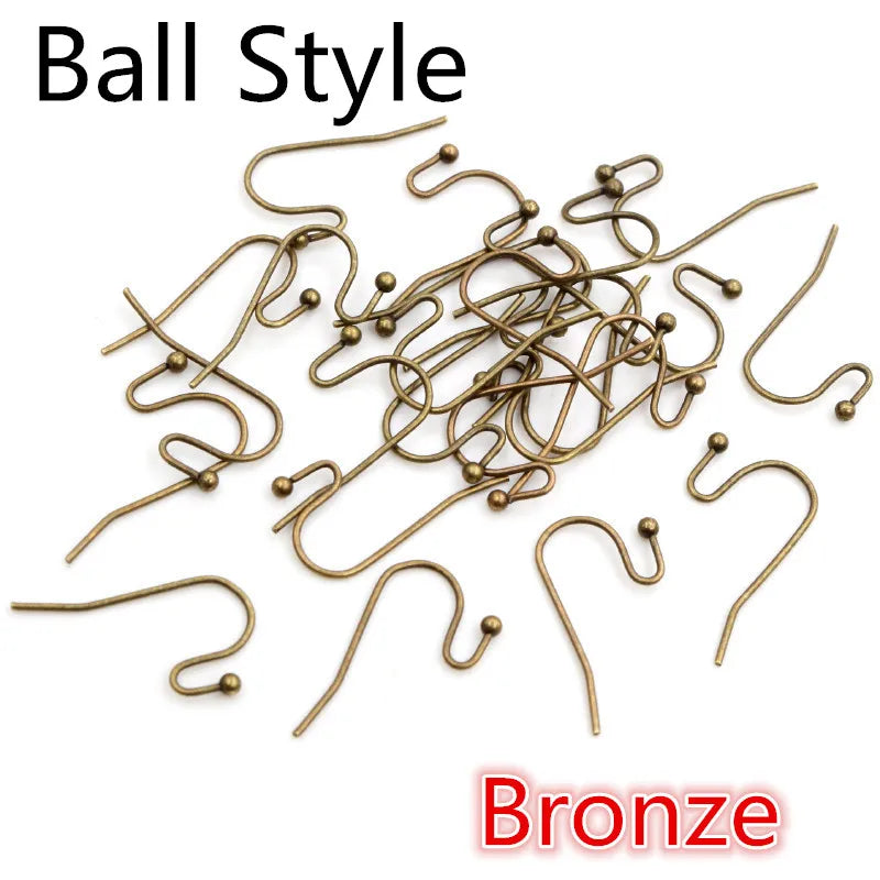 100pcs/Lot 20x17mm DIY Earring Findings Earrings Clasps Hooks Fittings DIY Jewelry Making Accessories Iron Hook Earwire Jewelry