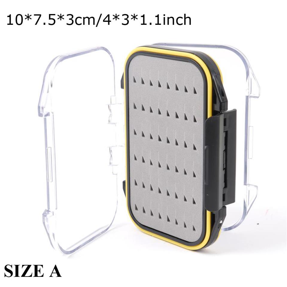 Maximumcatch Fly Box Waterproof Slit Foam High Density 4 Size Fly Fishing Tackle Box