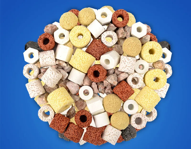 Aquarium Filter Media Activated Carbon Ceramic Rings Fish Tank Bio Balls Clean Water Filter Material Aquarium Accessories