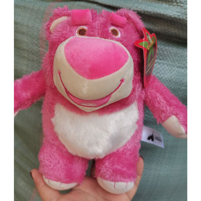 21cm Disney Toy Story Lotso Strawberry Bear Plush Toys With Strawberry Smell Stuffed Super Soft Kids Doll for Children