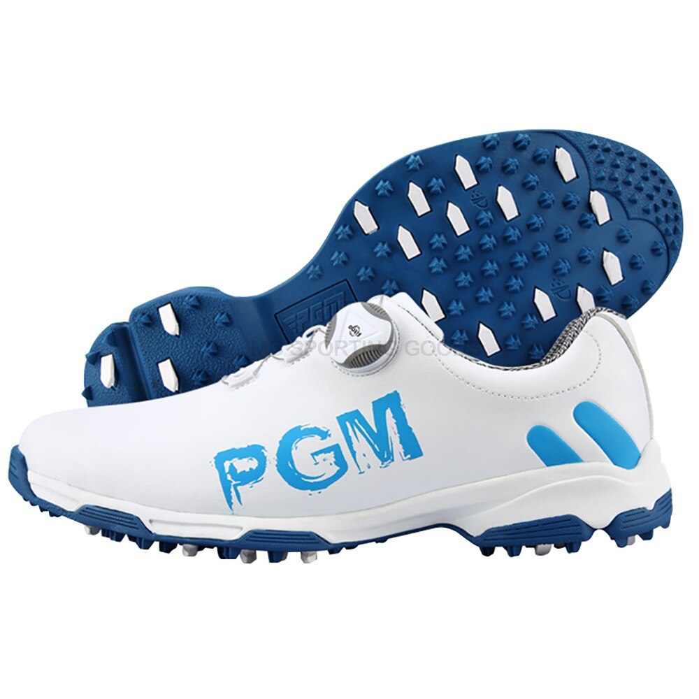 PGM Golf Shoes Men's Shoes Sports Waterproof Anti Slip for Golfer New Patented Rotate Buckle Shoelace Multi Colors Soft Shoe