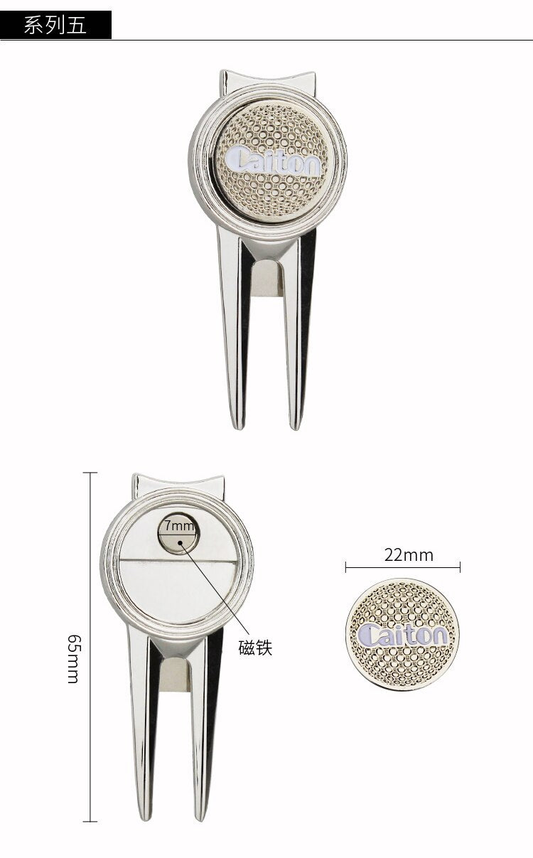 1Pc Steel Golf Divot Repair Tool Pitch Groove Cleaner Golf Pitchfork Putting Green Fork Golf Training Aids Drop Ship
