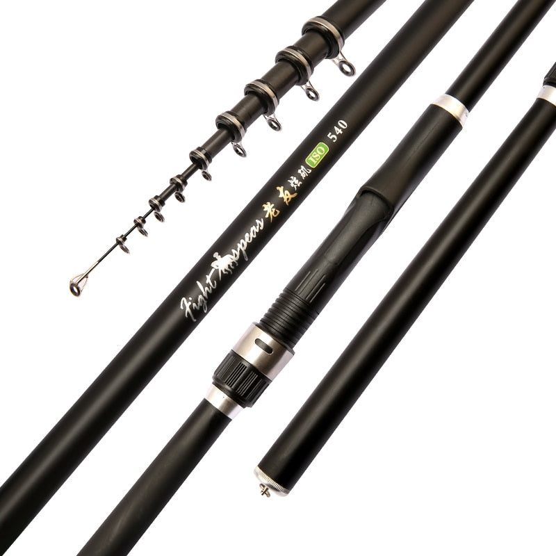 Old Friend Portable RockFishing Rod5.4m 6.3m 7.2m Carp Rod Telescopic Sea Fishing Rod Carbon Fiber Surf Feeder Rod Spinning Rod