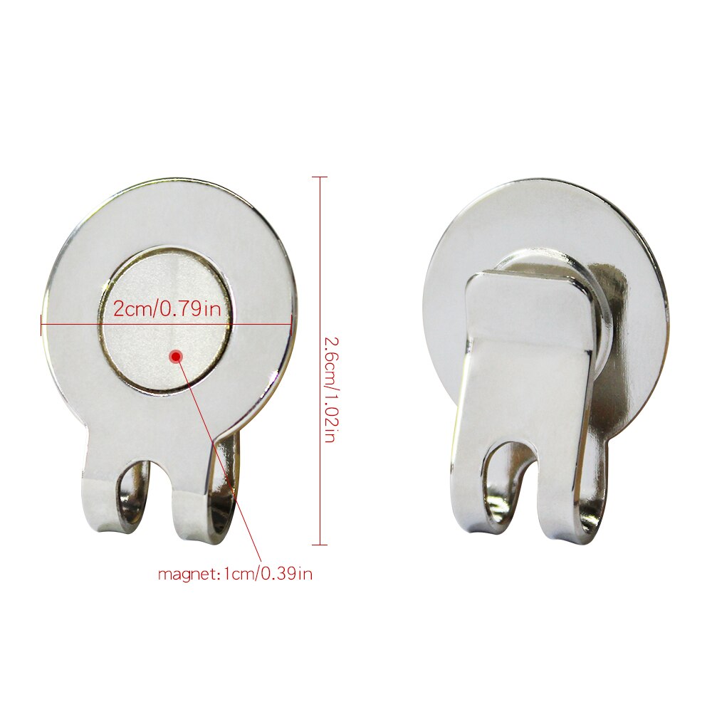 1 Pcs Golf Cap Clip Magnetic Alloy Professional Hat Clip Accessories Hold Golf Mark Drop Ship