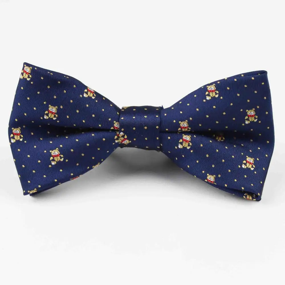 Plaid Children Bowtie Polester Bowties Baby Kid Kids Classical Pet Striped Butterfly Bow Tie Elk Bike Umbrella Dog Car