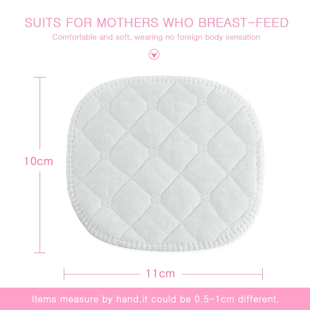 4PCS Multilayer Gauze Reusable Breast Pads Nursing Light Soft Organic Plain Washable Pad Baby Breastfeeding Accessory