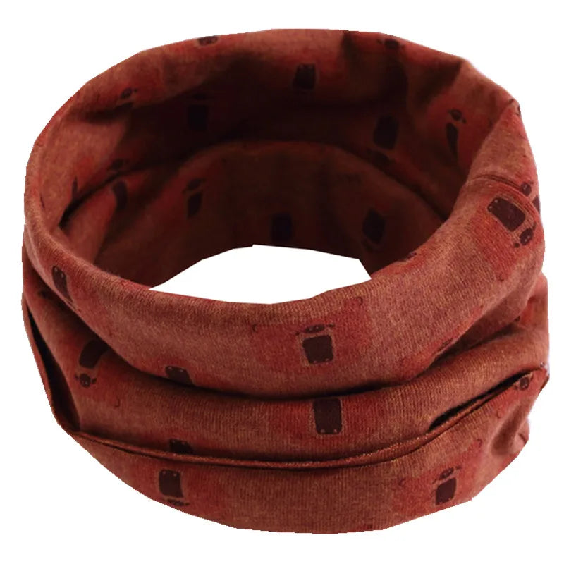 New Autumn Winter Girls Cotton Scarf Kids Scarf Bibs LIC Boys Girls Scarves Lovely Kids Collar Children Bufandas O Ring Scarf