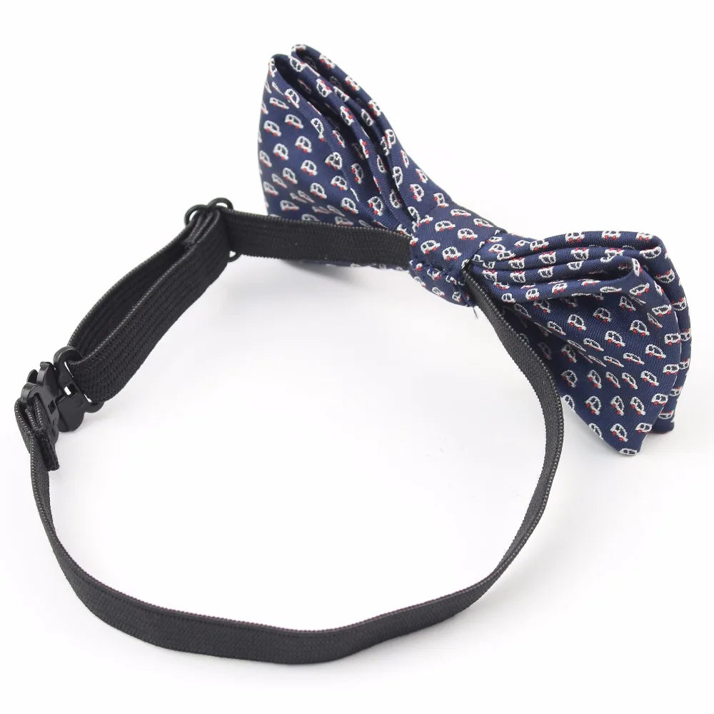 Plaid Children Bowtie Polester Bowties Baby Kid Kids Classical Pet Striped Butterfly Bow Tie Elk Bike Umbrella Dog Car