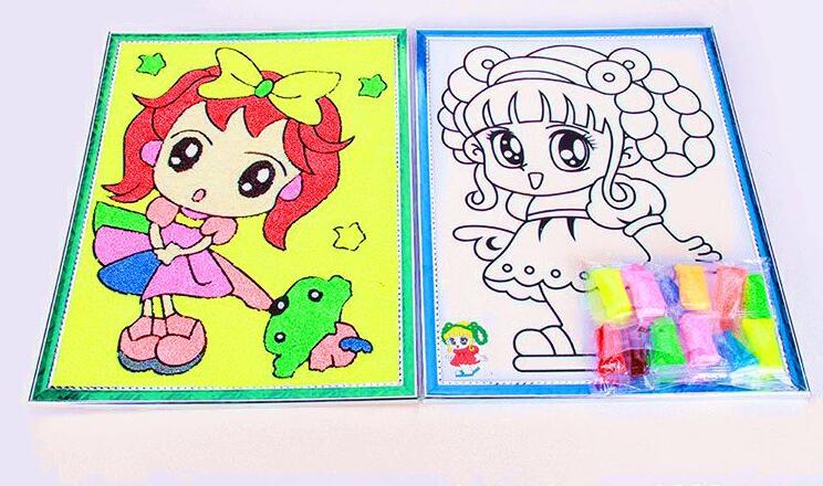 2 Sets Snow Pearl Mud 1 Pc Painting Board Hand Painting Art Toys Drawing Playdough Toys Set Board Diy Toy for Children GYH