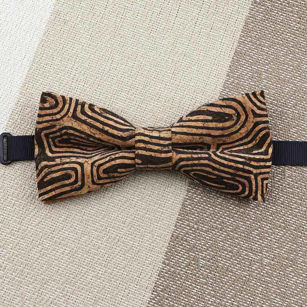 Fashion New Cork Wood Kids Bow Ties Novelty Handmade Fancy Bowtie Adjustable Butterfly Party School Children Accessories